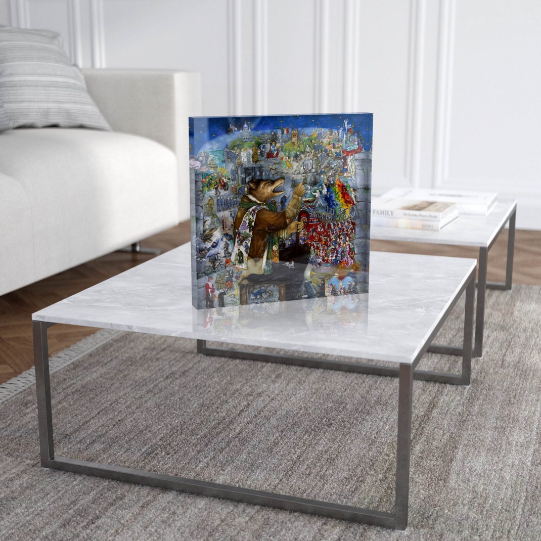 Mara Tranlong "Tumulte à Copenhague" Reproduction sur Plexiglass 30x30 cm