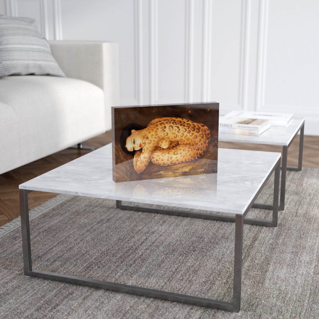 Mara Tranlong "Nuit Féline" Reproduction sur Plexiglass 20x30 cm Mara Tranlong "Nuit Féline" Reproduction sur Plexiglass 20x30 cm