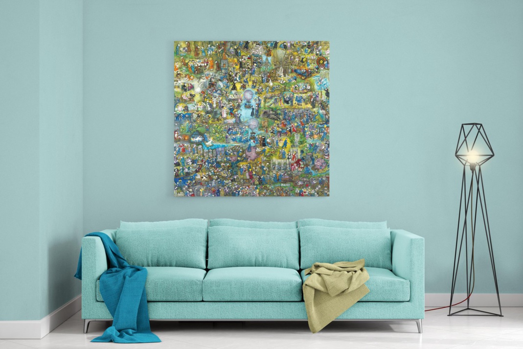 Mara Tranlong "Les Emmerdes" d'après "Mort à Crédit" Reproduction sur Plexiglass 110 cm X 110 cm Mara Tranlong "Les Emmerdes" d'après "Mort à Crédit" Reproduction sur Plexiglass 110 cm X 110 cm