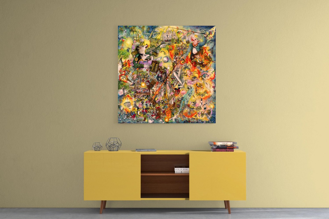 Mara Tranlong "Tohu Bohu" d'après "Normance" Reproduction sur Plexiglass 110 cm X 110 cm Mara Tranlong "Tohu Bohu" d'après "Normance" Reproduction sur Plexiglass 110 cm X 110 cm