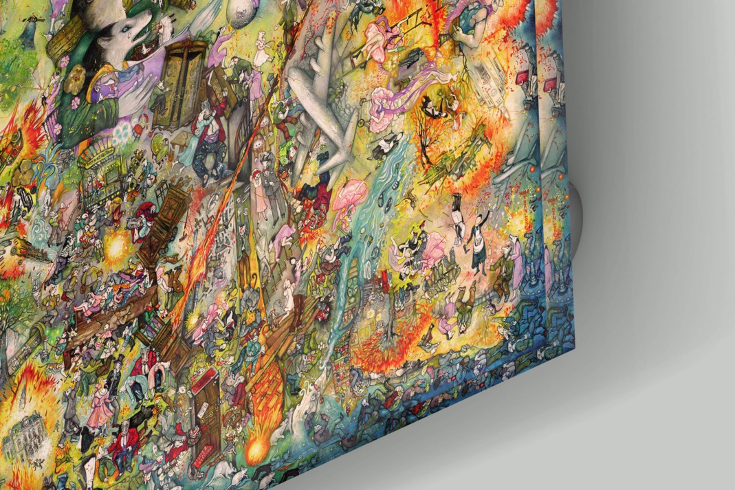 Mara Tranlong Détail "Tohu Bohu" d'après "Normance" Reproduction sur Plexiglass 110 cm X 110 cm Mara Tranlong Détail "Tohu Bohu" d'après "Normance" Reproduction sur Plexiglass 110 cm X 110 cm