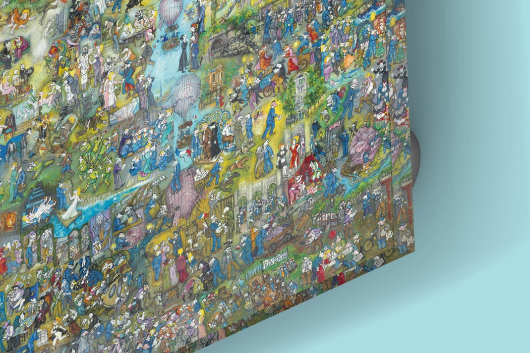 Mara Tranlong Détail "Les Emmerdes" d'après "Mort à Crédit" Reproduction sur Plexiglass 110 cm X 110 cm Mara Tranlong Détail "Les Emmerdes" d'après "Mort à Crédit" Reproduction sur Plexiglass 110 cm X 110 cm