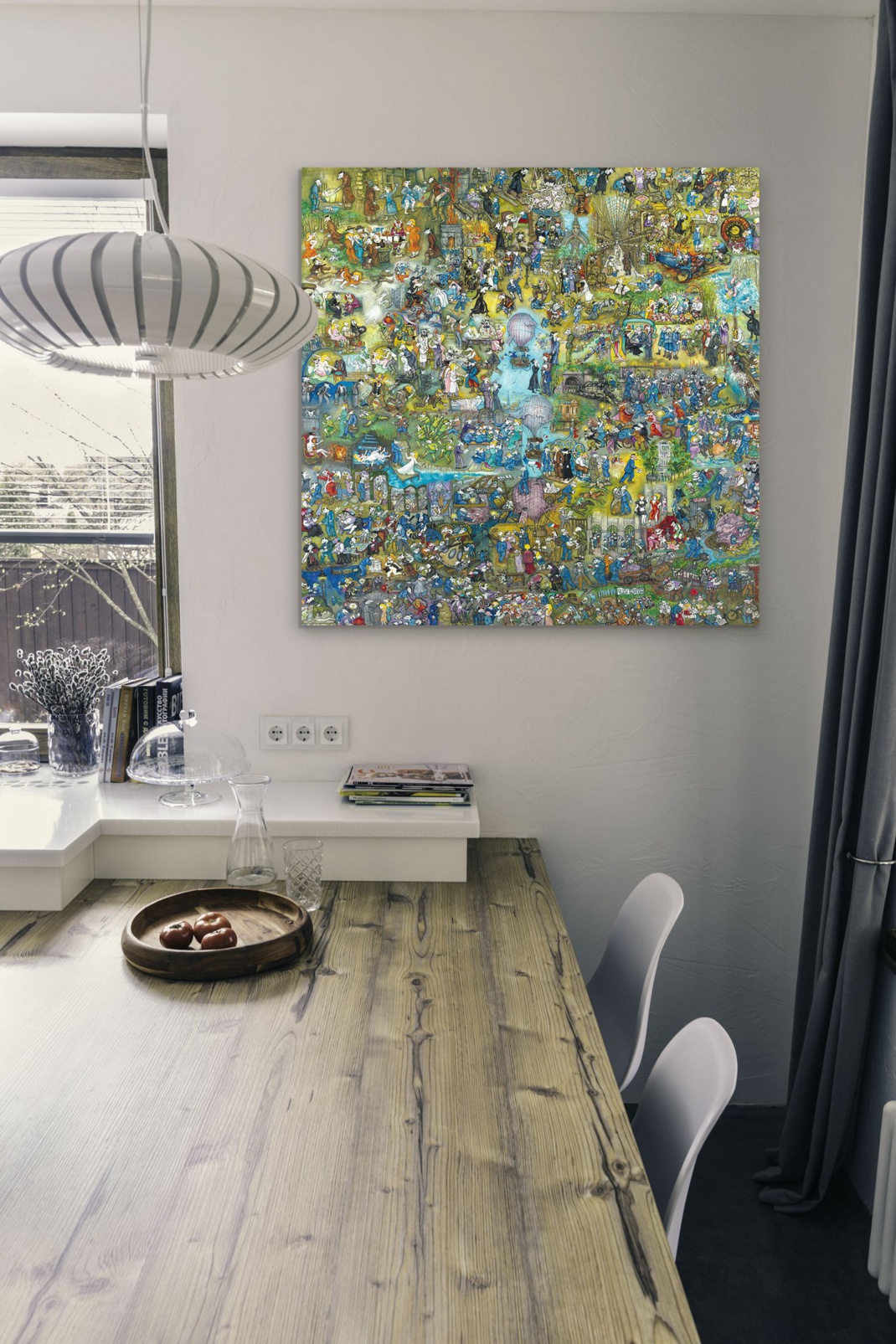 Mara Tranlong "Les Emmerdes" d'après "Mort à Crédit" Reproduction sur Plexiglass 110 cm X 110 cm Mara Tranlong "Les Emmerdes" d'après "Mort à Crédit" Reproduction sur Plexiglass 110 cm X 110 cm