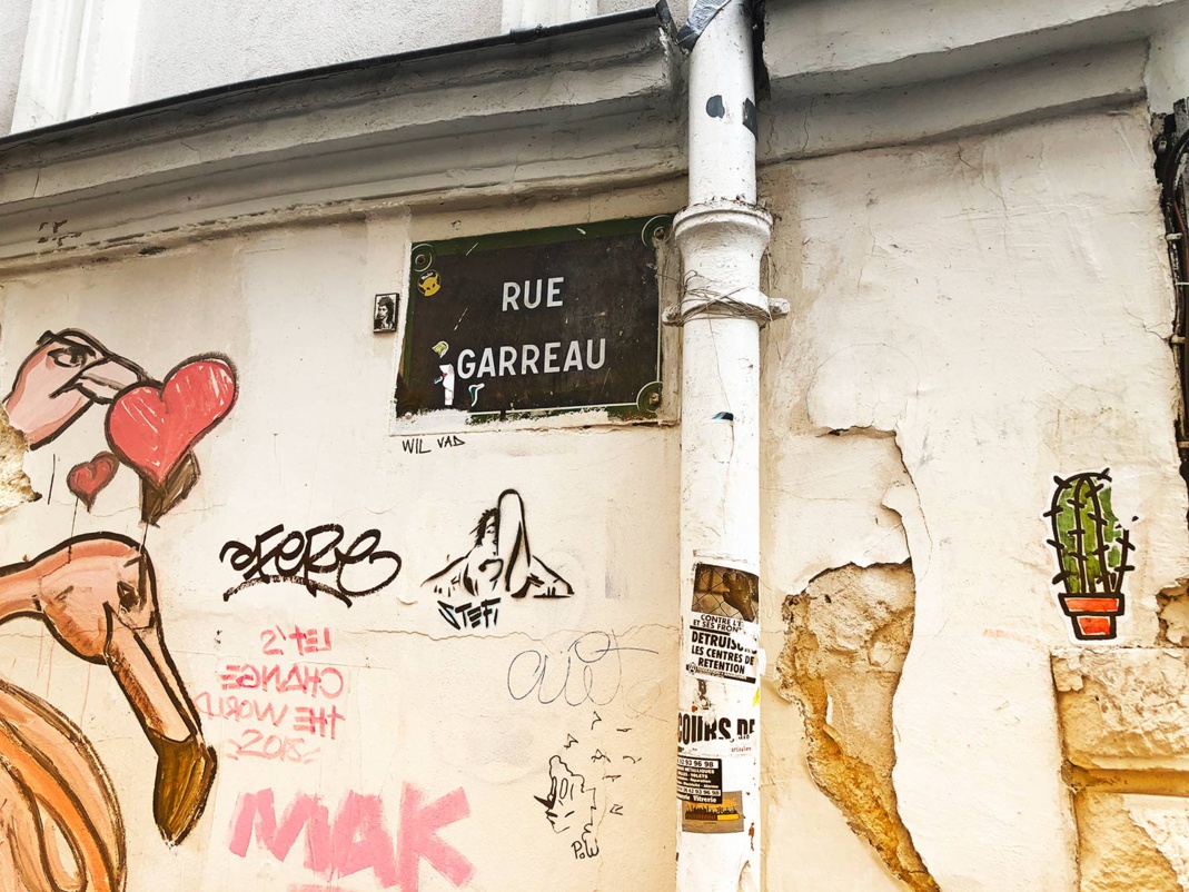 La rue Garreau à Paris-Montmartre