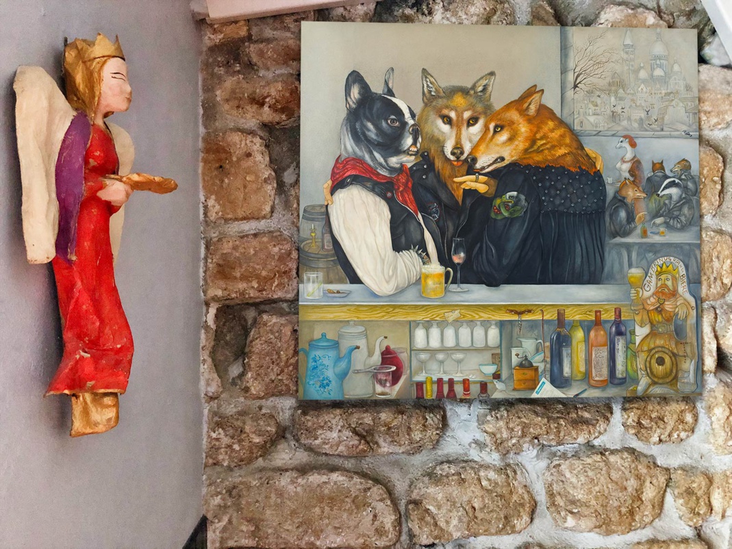 Le Titre de l'œuvre est justement "Les Loubards" N°2 de la collection "Les Loulous de Montmartre" Le Titre de l'œuvre est justement "Les Loubards" N°2 de la collection "Les Loulous de Montmartre"