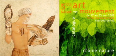 Mara Tranlong, femme artiste peintre, exposée à Art en Mouvement en Mai 2003