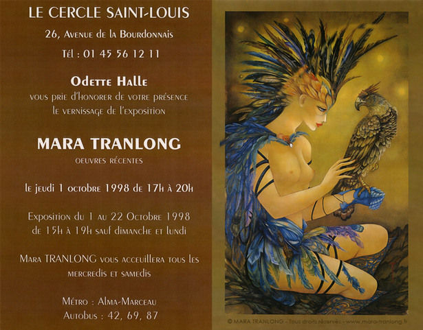 Mara Tranlong "L'oiselière" Acrylique - Tempera sur carton