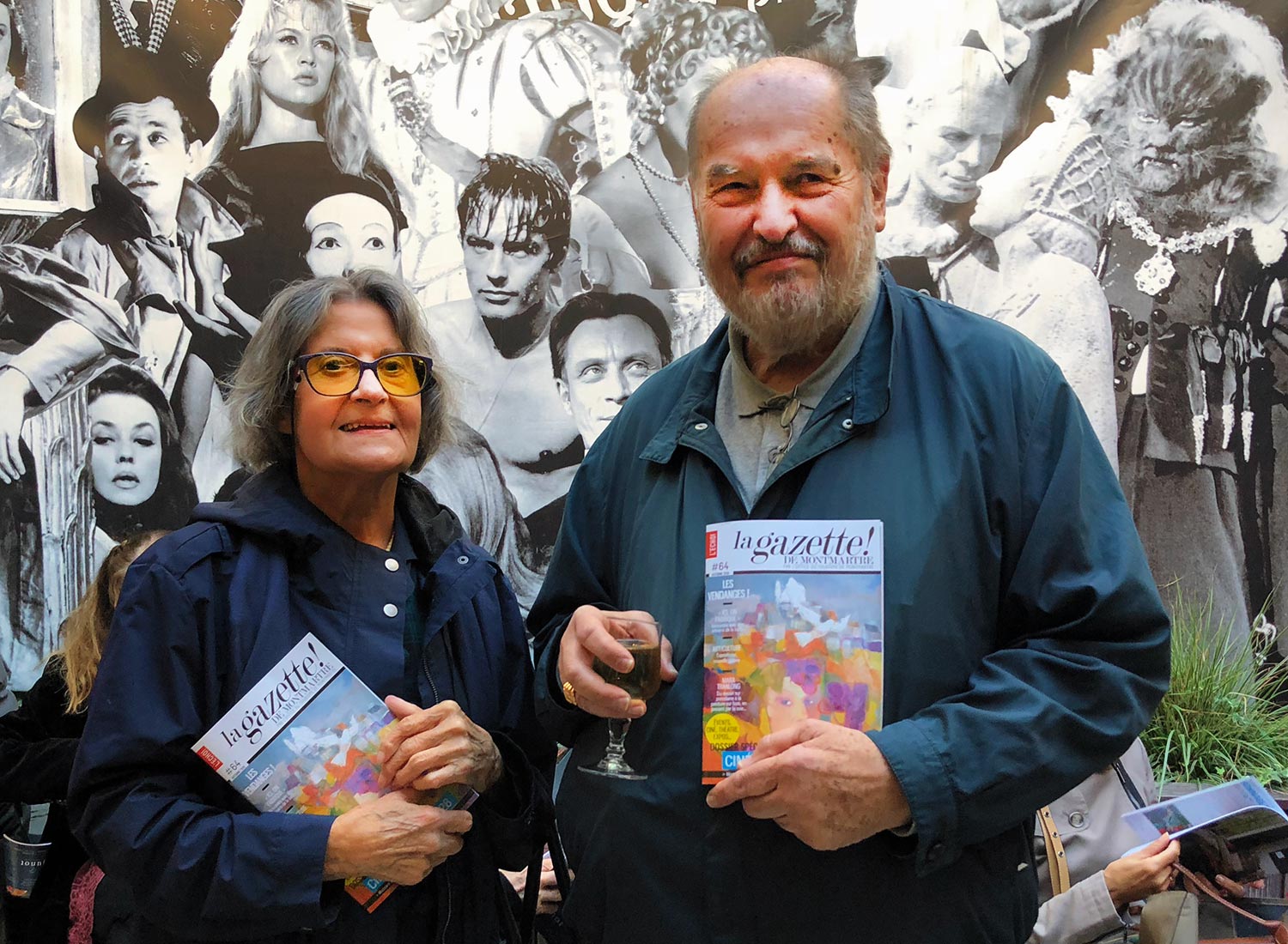 Mara Tranlong et Jacques Bachellerie de la Gazette de Montmartre