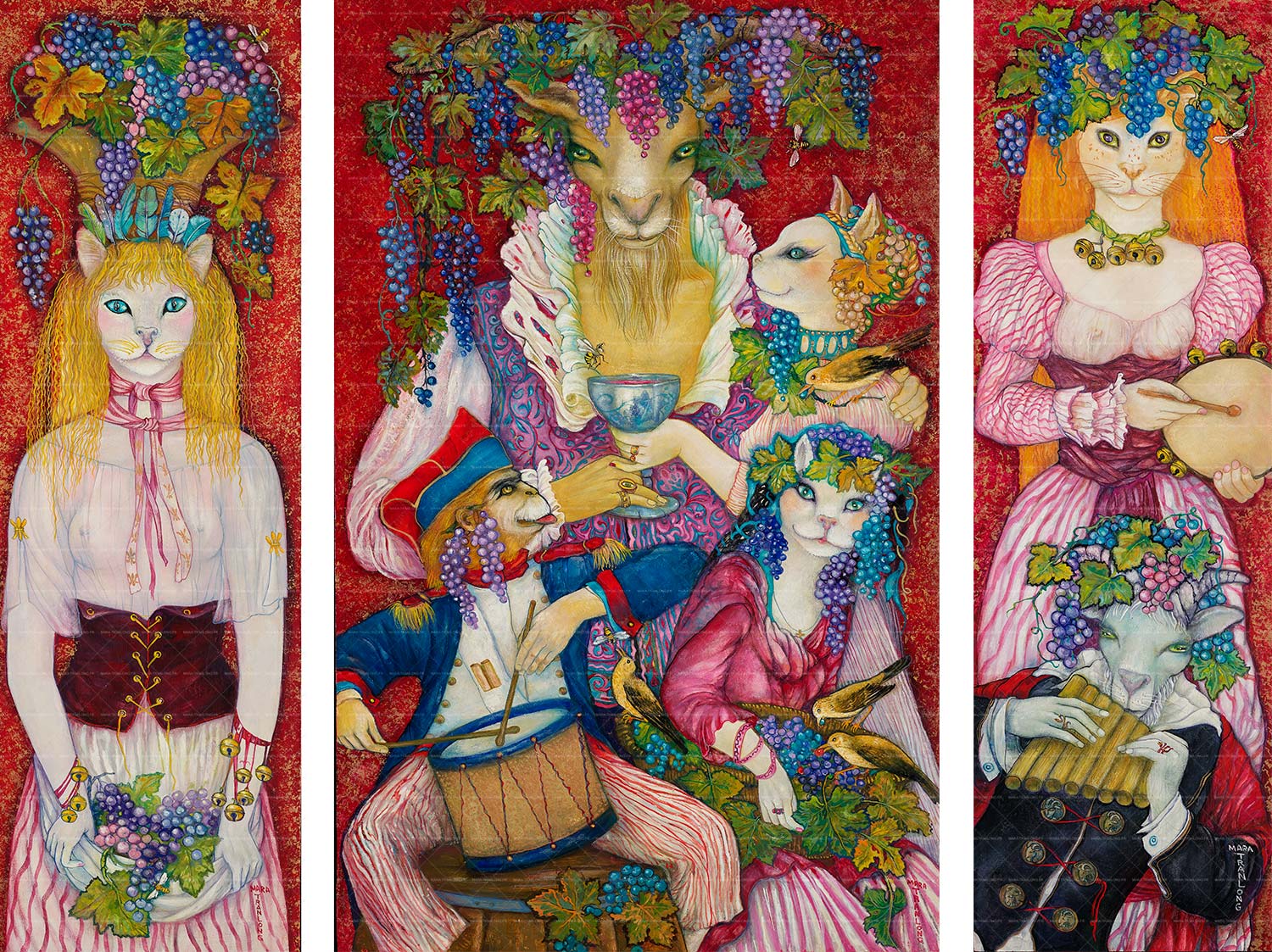 Mara Tranlong "Les Vendanages de Montmartre" - Tempéra Acrylique sur bois vernis - 2018 Mara Tranlong "Les Vendanages de Montmartre" - Tempéra Acrylique sur bois vernis - 2018